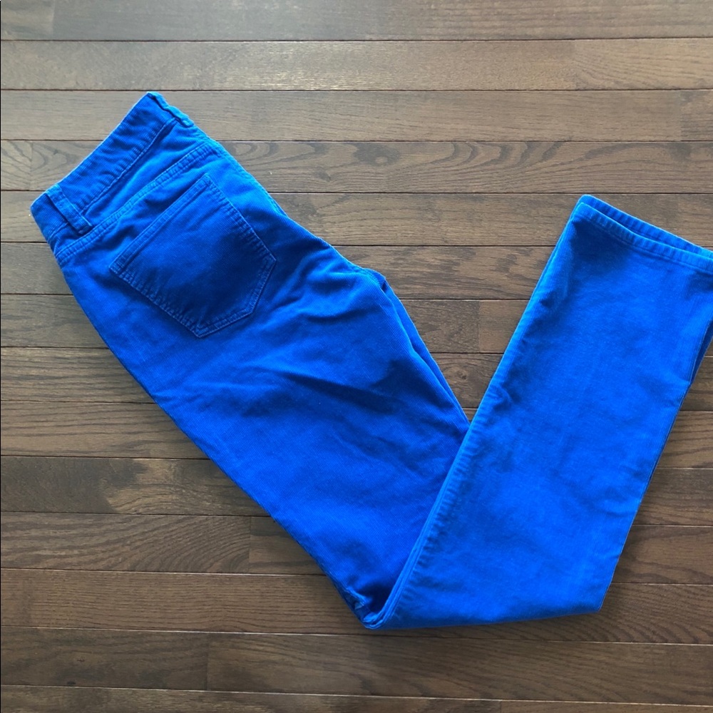 Talbots size 4 heritage fit blue straight leg cord